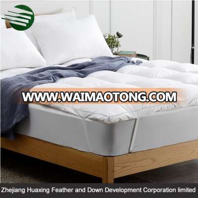 Anti Dust Mite Sleep Well Thin Bed White Duck Down Mattress Pad